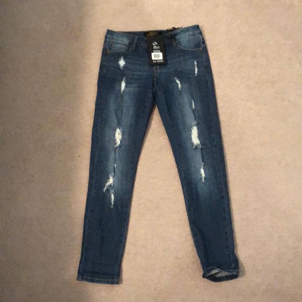 Versace skinny ripped jeans